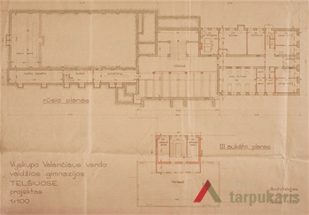 Layout of 2nd. floor. From Lithuanian central state archive
