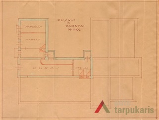 1931 m. mokyklos projektas, rūsys, KAA, f. 218, ap. 1, b. 650