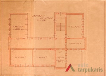 1931 m. mokyklos projektas, 2 a. KAA, f. 218, ap. 1, b. 650