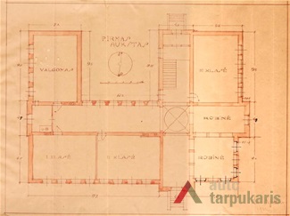 1931 m. mokyklos projektas, 1 a. KAA, f. 218, ap. 1, b. 650