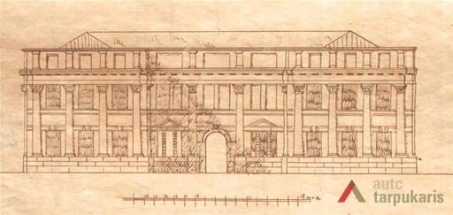 1923 m. muziejaus projektas. KAA, f. 218, ap. 1, b. 106
