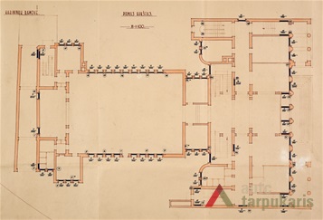 Ist floor plan. From Lithuanian central state archive