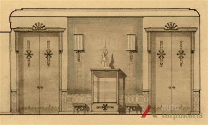 Konkursinis Prezidento kambario projektas „Žvaigždė“, fragmentas (III vieta). LCVA, f. 6, ap. 1, b. 47