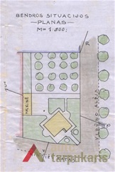 Situacijos planas.  KAA, f. 218, ap. 2, b. 9231