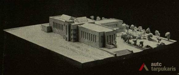 1932 m. projekto modelis. Iš: "Fiziškas auklėjimas", 1931, nr. 2, p. 117
