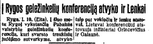 Į Rygos geležinkelių konferenciją atvyko ir lenkai