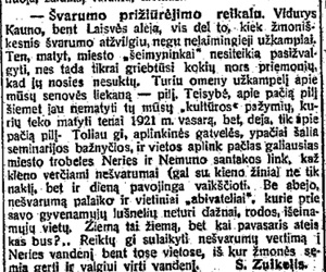 Švarumo prižiūrėjimo reikalu