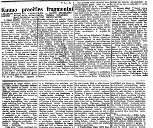 Kauno praeities fragmentai