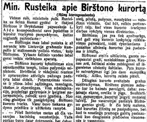  Min. Rusteika apie Birštono kurortą