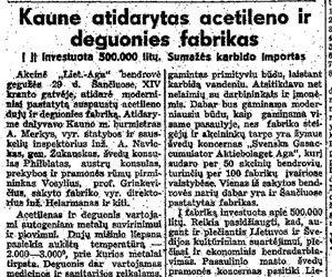 Kaune atidarytas deguonies ir acileno fabrikas