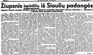 Žliupsnis įspūdžių iš Šiaulių padangės