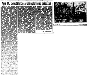 Apie M. Dobužinskio architektūrinius peizažus