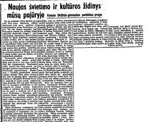 Naujas švietimo ir kultūros židinys mūsų pajūryje