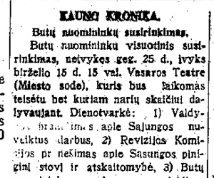 Butų nuomininkų susirinkimas