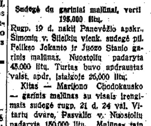 Sudegė du gariniai malūnai