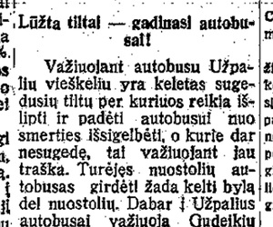 Lūžta tiltai - gadinasi autobusai!
