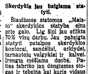 Skerdykla jau baigiama statyti