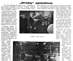 „Drobę" aplankius 